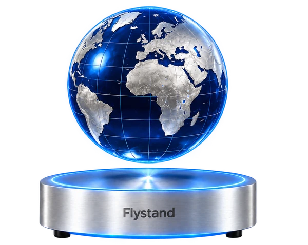Левитирующий глобус над платформой Flystand